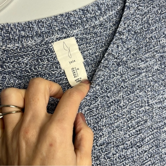 Joie Blue Chunky Oversized Pullover Sweater - Picture 3 of 5